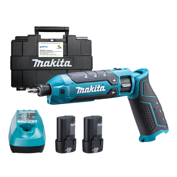 Máy vặn vít gập dùng pin 7.2V MAKITA TD023DSE - 2 pin 1.5Ah (BL0715) và sạc (DC10WA)