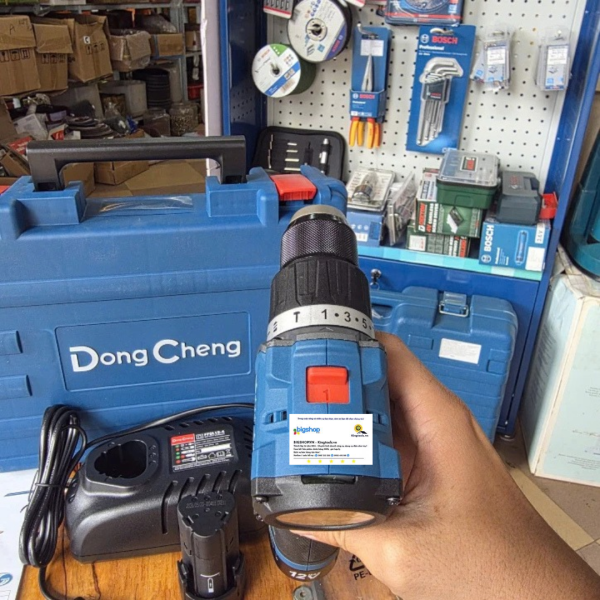 Máy khoan vặn vít dùng pin 12V DONGCHENG DCJZ1250i EK - 2 pin 2.0Ah và sạc