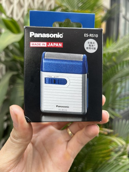 Máy cạo râu Panasonic ES-RS10-A (trắng - xanh - Made in Japan) ( Máy không kèm PIN )