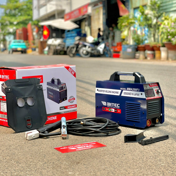 Máy hàn điện tử BITEC MMA250F3, hàn que 3.2Ly
