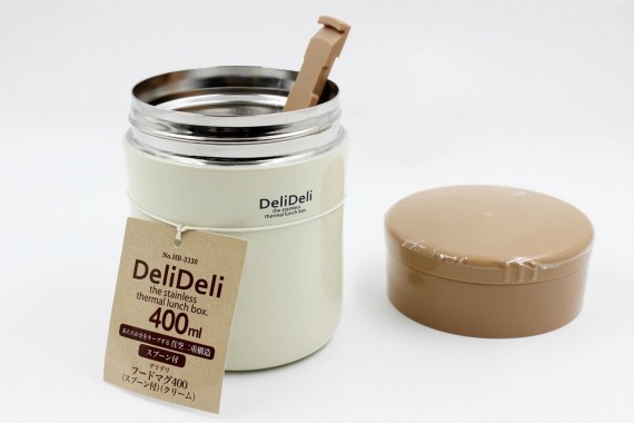 Bình ủ cháo kèm thìa DeliDeli Pearl Lilfe 400ml