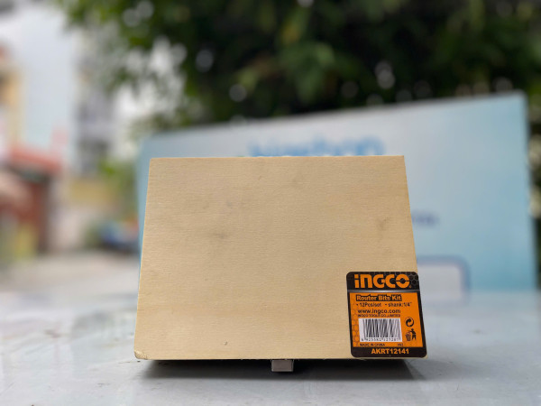 Bộ 12 mũi phay gỗ 6.3mm - 1/2 Inch INGCO AKRT12141