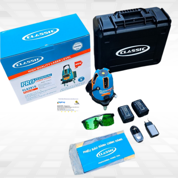 Máy cân mực laser 5 tia xanh CLASSIC CLA281G