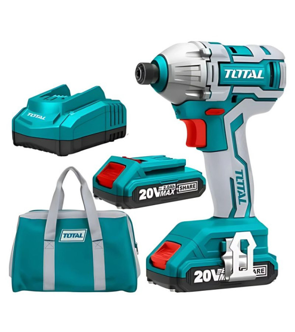 Máy siết vít dùng pin Total TIRLI2002, 20v (không chổi than)