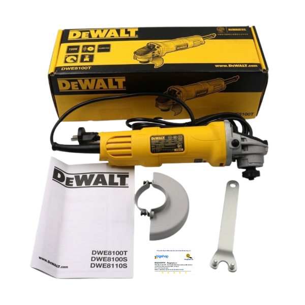 Máy mài góc Dewalt DWE8100T-B1 (CS 720W, đá mài 100mm)