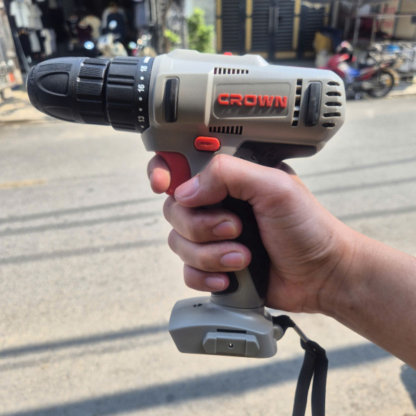 Máy khoan vặn vít dùng pin Crown CT21052L 12v/1.5Ah