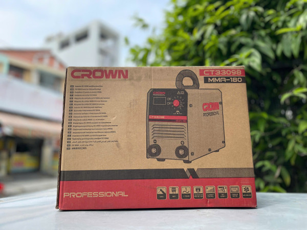 Máy hàn điện tử Crown CT33098, hàn que 2.5 ly