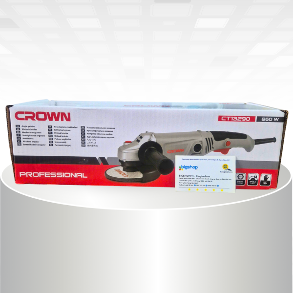 Máy mài góc cầm tay 860W CROWN CT13290 (Đĩa 125mm)