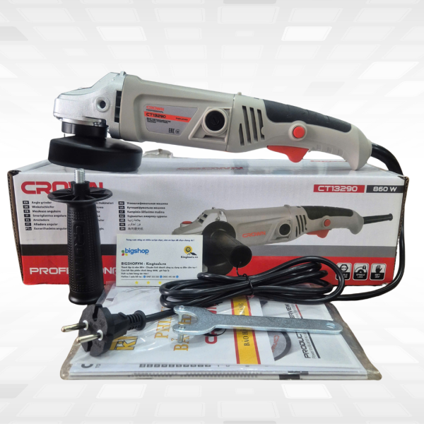 Máy mài góc cầm tay 860W CROWN CT13290 (Đĩa 125mm)