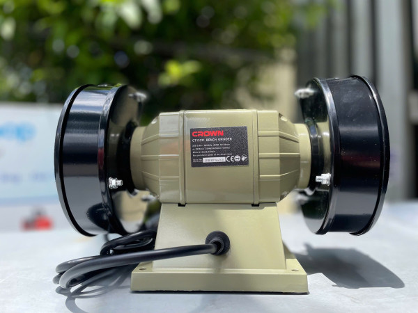 Máy mài 2 đá Crown CT13331, đá mài 125mm