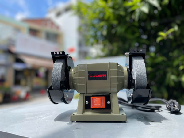 Máy mài 2 đá Crown CT13331, đá mài 125mm