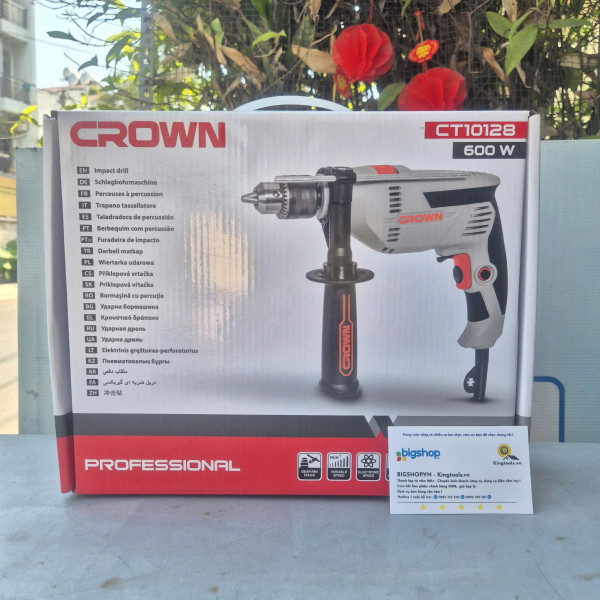 Máy khoan động lực 600W Crown CT10128