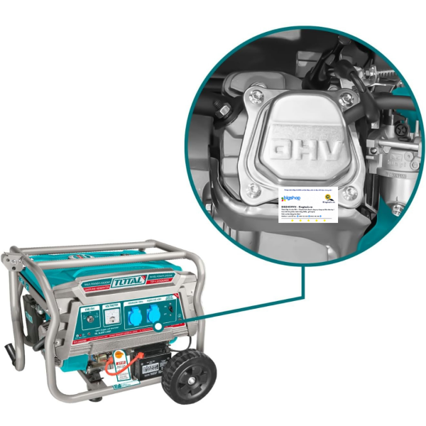 Máy phát điện dùng xăng TOTAL TP135006E - CS 3.5kW