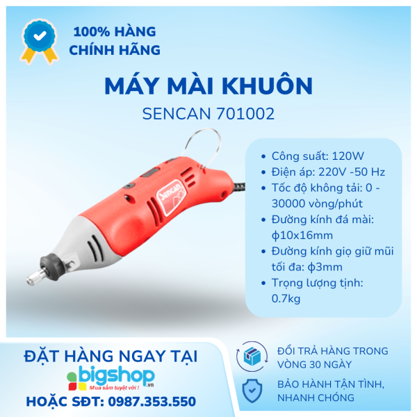 Bộ máy mài khuôn 100 chi tiết 3mm Sencan 701002