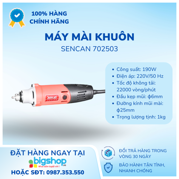 Máy mài khuôn Sencan 702503 6mm