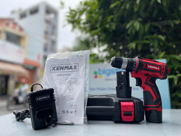 Máy khoan Pin KENMAX KM12V  ( 2 pin 1.5Ah, sạc)