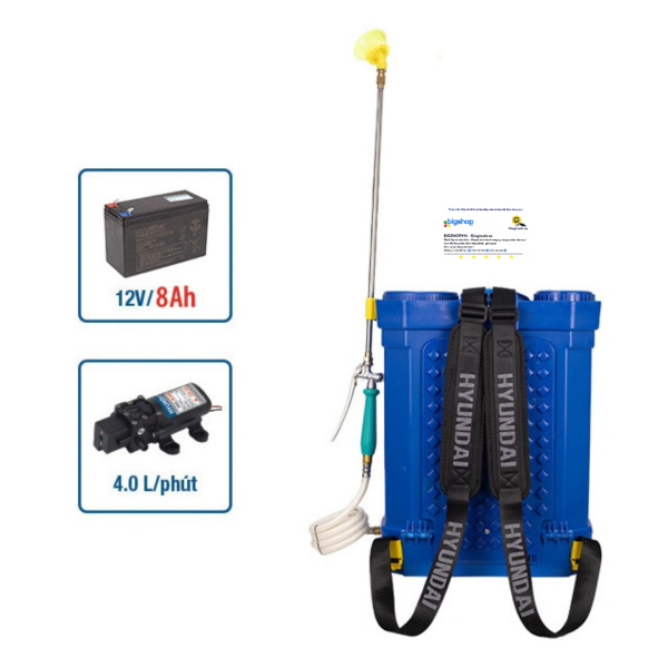 Máy phun thuốc trừ sâu 20L Hyndai HD-4020 (8.0Ah)