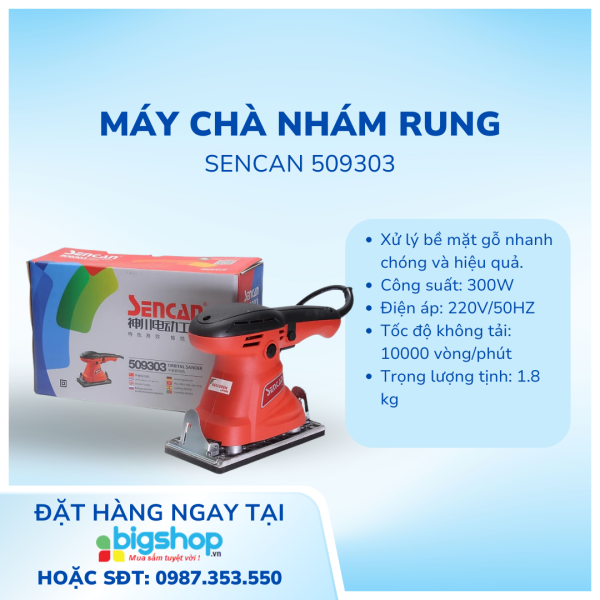 Máy Chà Nhám Rung Sencan 509303