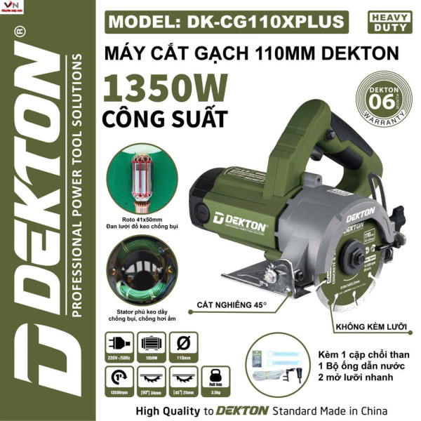 Máy cắt gạch DEKTON DK-CG110XPLUS, 1350W