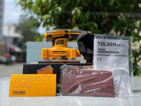 Máy chà nhám chữ nhật Tolsen 220W 79564