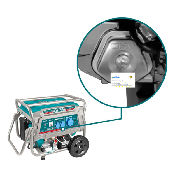 Máy phát điện dùng xăng TOTAL TP165006 - Công suất 6.5kW