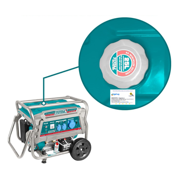 Máy phát điện dùng xăng TOTAL TP165006 - Công suất 6.5kW