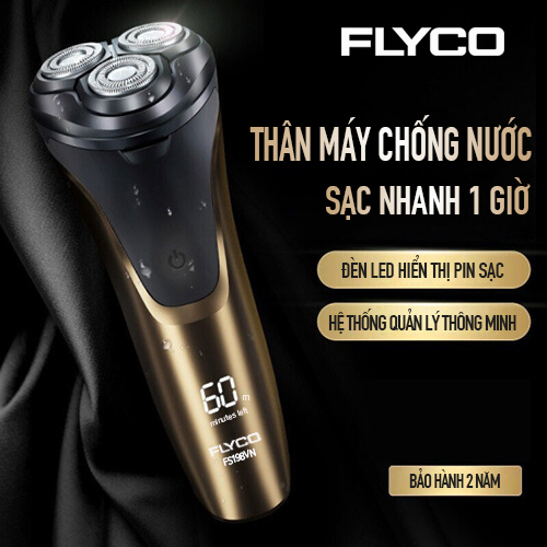 Máy cạo râu điện Flyco FS-198VN  (Cạo khô và ướt)