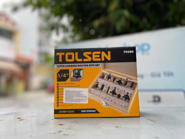 Bộ mũi phay 12 món cốt 6.35 (1/4