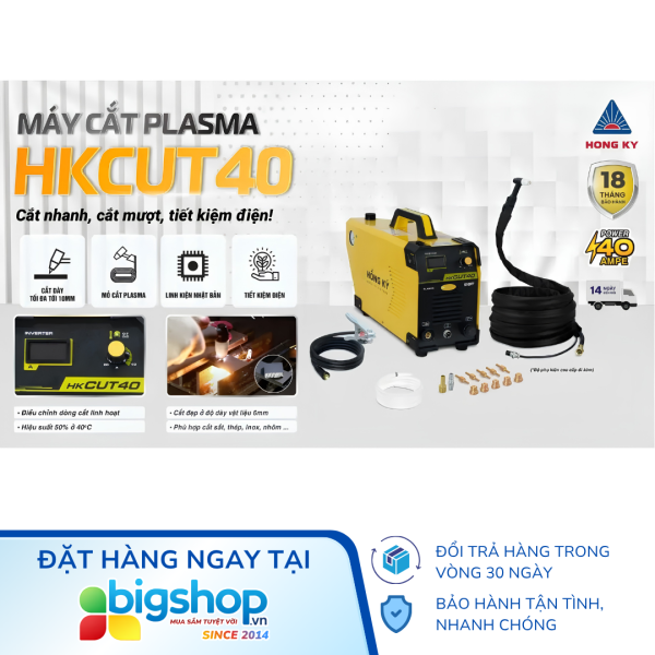 Máy cắt PLASMA Hồng Ký Master HKCUT40 (Inverter 40A/220V)