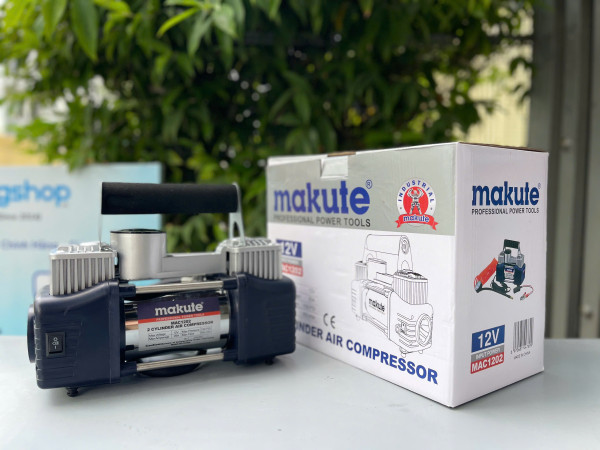 Bơm lốp xe hơi Makute, 2 xi lanh MAC1202