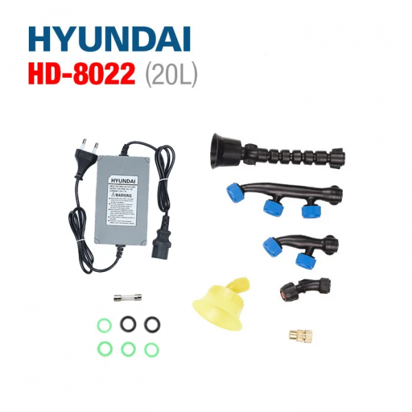 Bình xịt điện Hyundai HD-8022 (20L, 12Ah, bơm đôi)