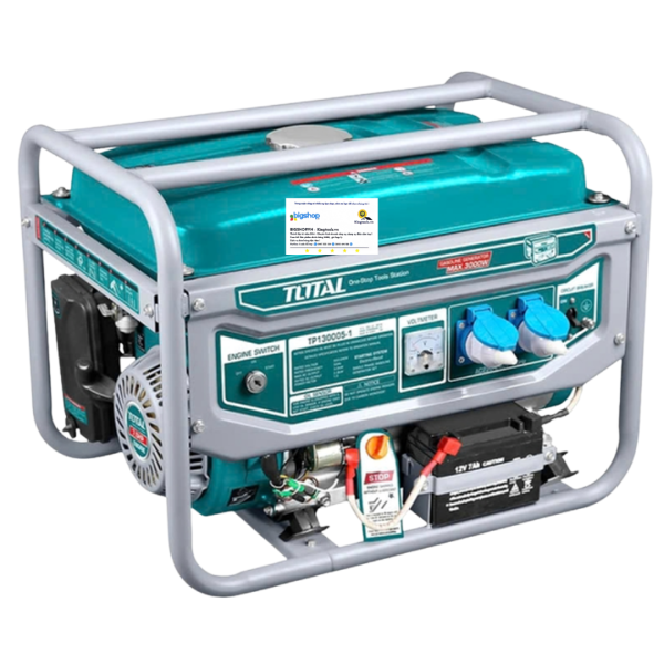 Máy phát điện dùng xăng TOTAL TP130005-1 - CS 3.0kW (Giật nổ - đề)