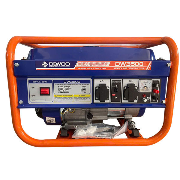 Máy phát điện chạy xăng 2.2KW Dewoo DW3500