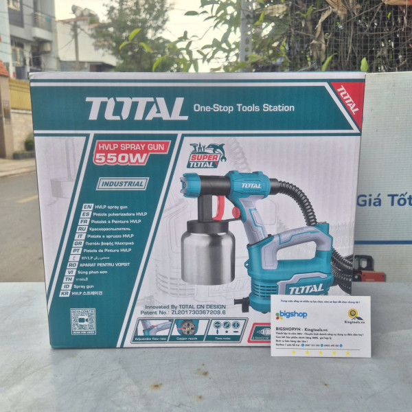 Máy phun sơn điện Total  TT5006-2 550W, bình nhôm 800ml