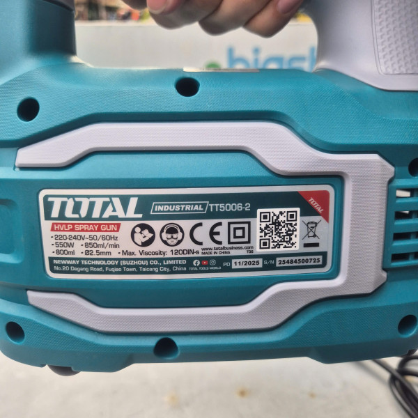 Máy phun sơn điện Total  TT5006-2 550W, bình nhôm 800ml