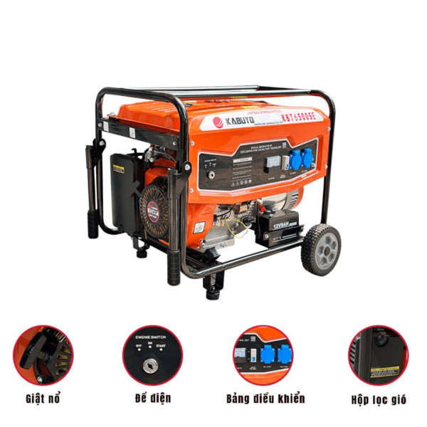 Máy phát điện KABUTO KBT6500SE (5 KW – ĐỀ)
