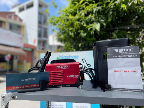 Máy hàn Inverter BTEC MMA200EQ, chuyên hàn que 2.5ly