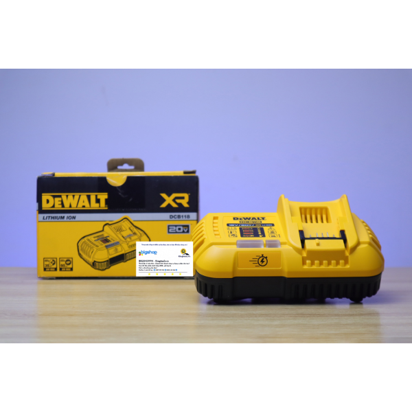 Đế sạc pin DEWALT DCB118-KR (10.8V - 22V)