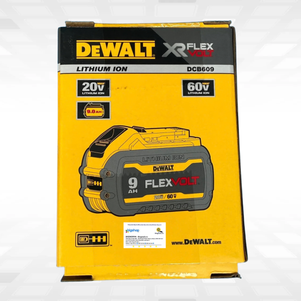 Pin Flexvolt 20V/60V - 9.0Ah DEWALT DCB609-B1