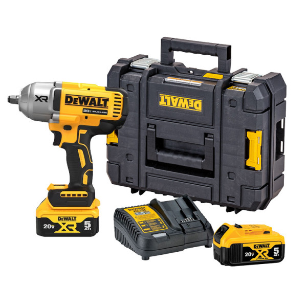 Máy siết bulon cầm tay 20V Dewalt DCF900P2T-B1 ( 2 pin 5ah, 1 sạc, vali)