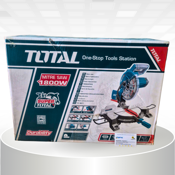 Máy cắt đa năng nhôm gỗ TOTAL TS42152557 (CS 1800W, lưỡi 255mm)
