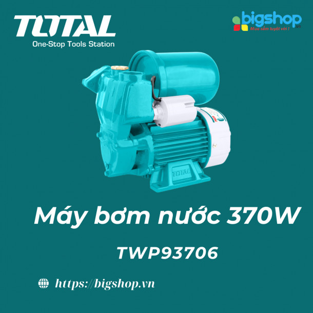Máy bơm nước Total tự động mồi 370W TWP93706