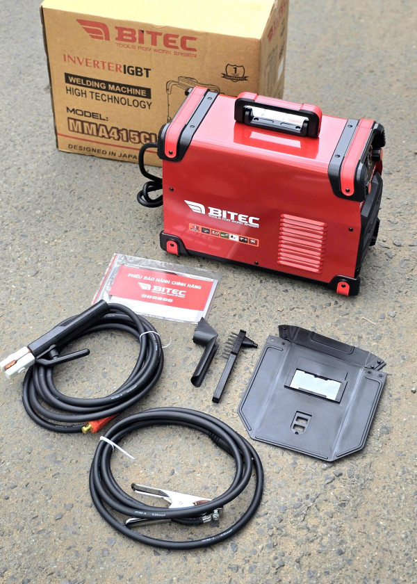 Máy hàn điện tử BTEC MMA415CL, hàn que 4li, hàng chính hãng 