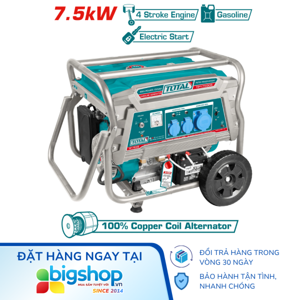 Máy phát điện dùng xăng Total TP175006 - Công suất 7.5kW