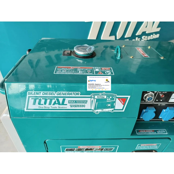 Máy phát điện dùng dầu Diezen TOTAL TP250001 - Công suất 5.0kW