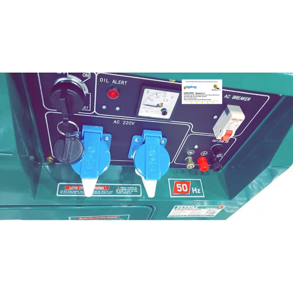 Máy phát điện dùng dầu Diezen TOTAL TP250001 - Công suất 5.0kW