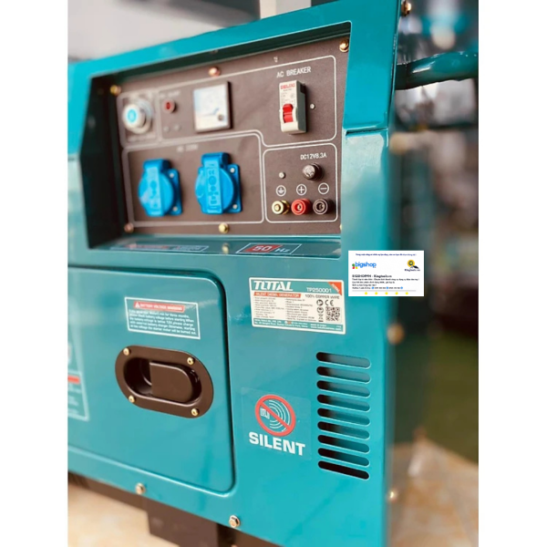 Máy phát điện dùng dầu Diezen TOTAL TP250001 - Công suất 5.0kW