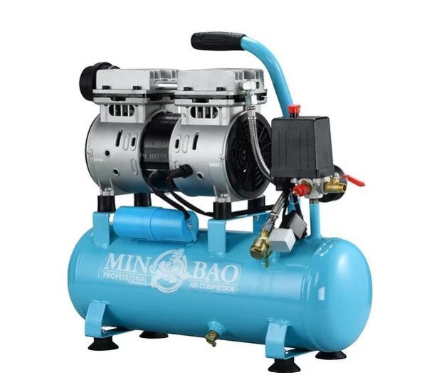 Máy nén khí không dầu MINBAO MB-O9L, 9 Lít, CS 500W