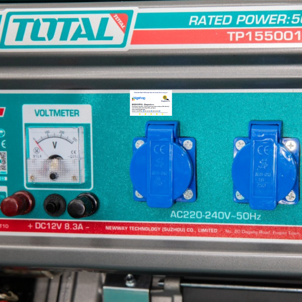 Máy phát điện dùng xăng TOTAL TP155001 - CS 5.5kW