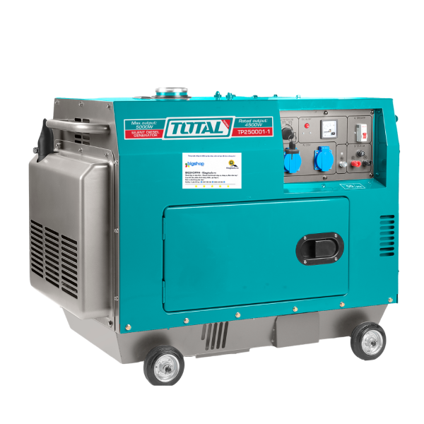 Máy phát điện dùng dầu Diezen TOTAL TP250001-1 - Công suất 5.0kW